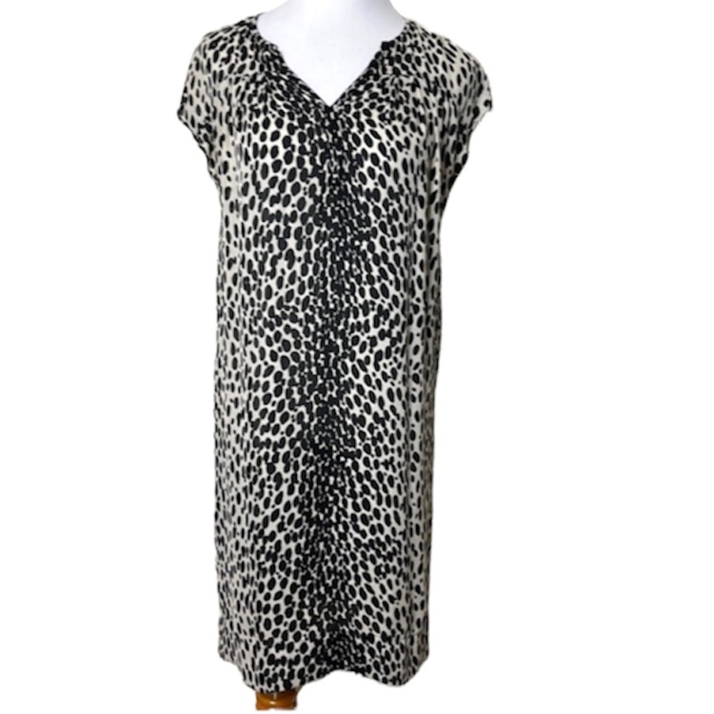 Talbots Spotted Semi Sheer Dress Size 8P